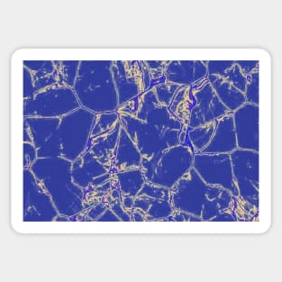 Blue Marble Pattern Sticker